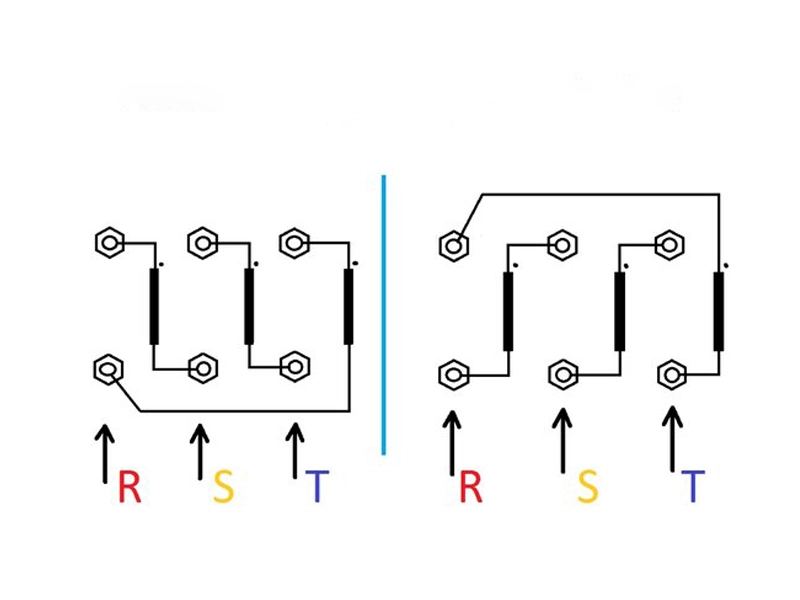Diagramă legătură stea-triunghi motor trifazat - Dinamic Industrial (Dynamic Industry)
