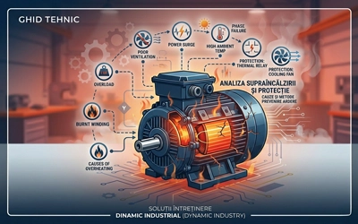 Cauze supraîncălzire motor electric și soluții protecție termică Dinamic Industrial (Dynamic Industry)